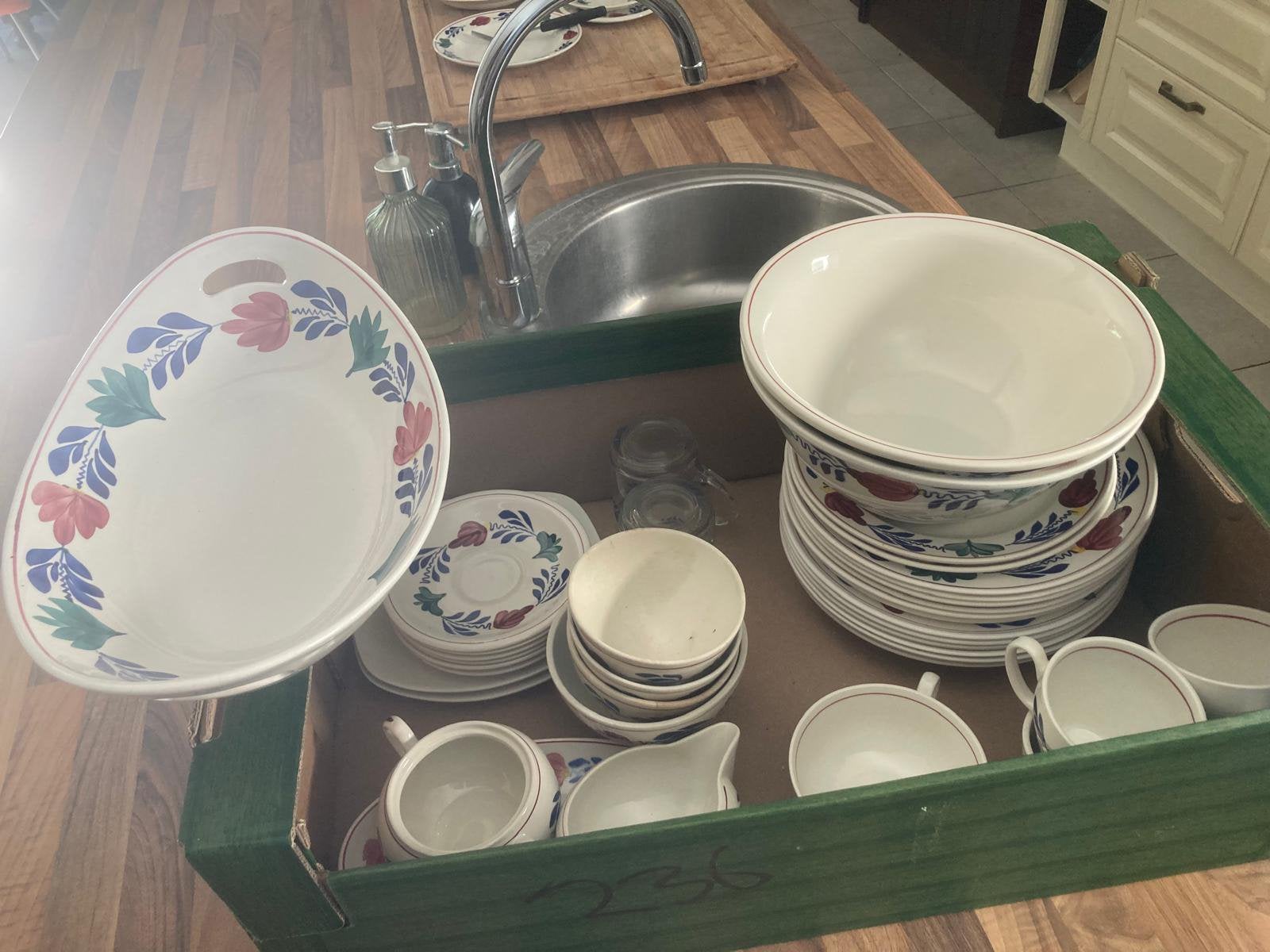 Boerenbond servies puntgaaf, Ophalen
