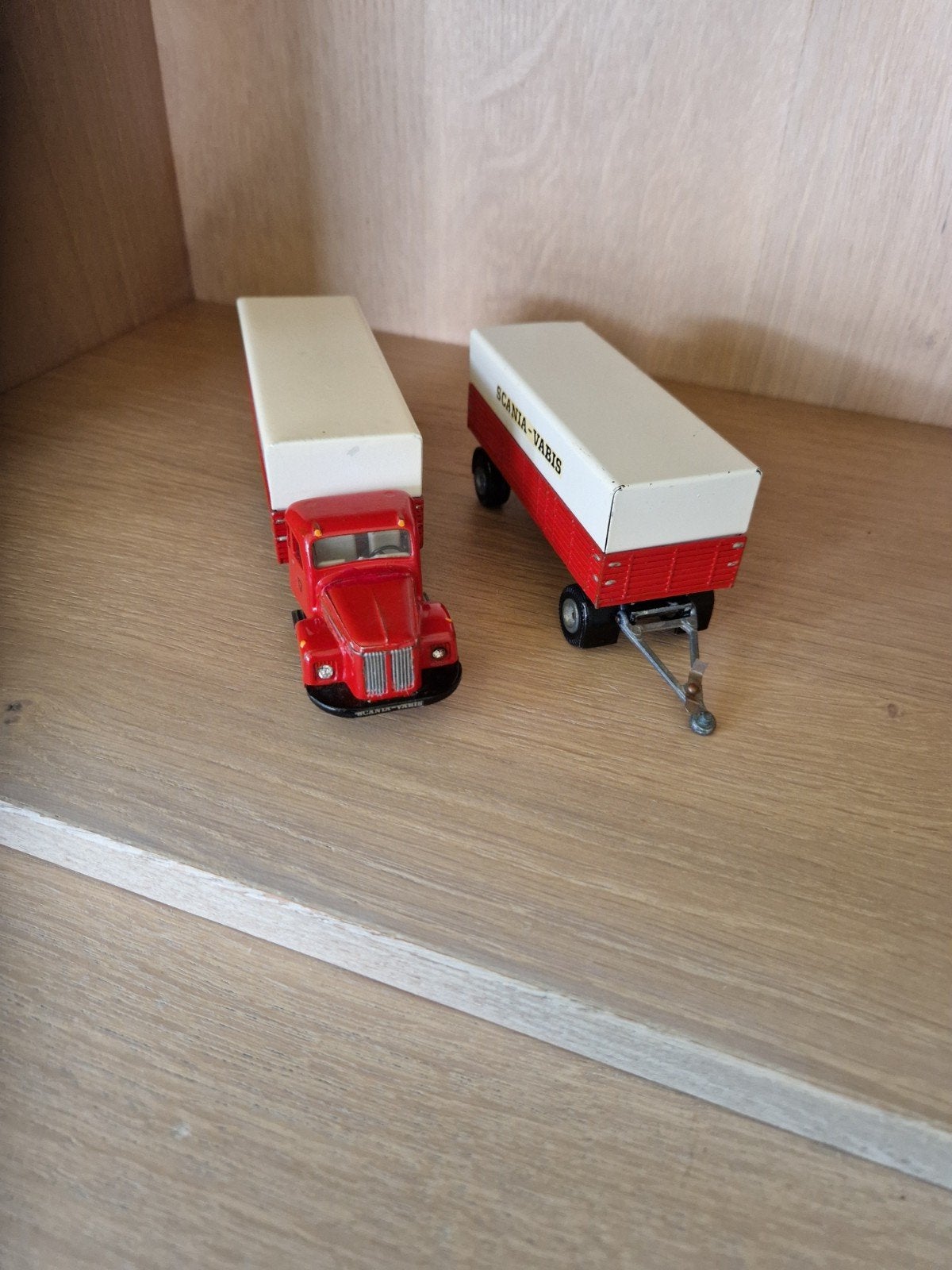 Tekno Scania Vabis truck met trailer - Zeer netjes, Ophalen of Verzenden