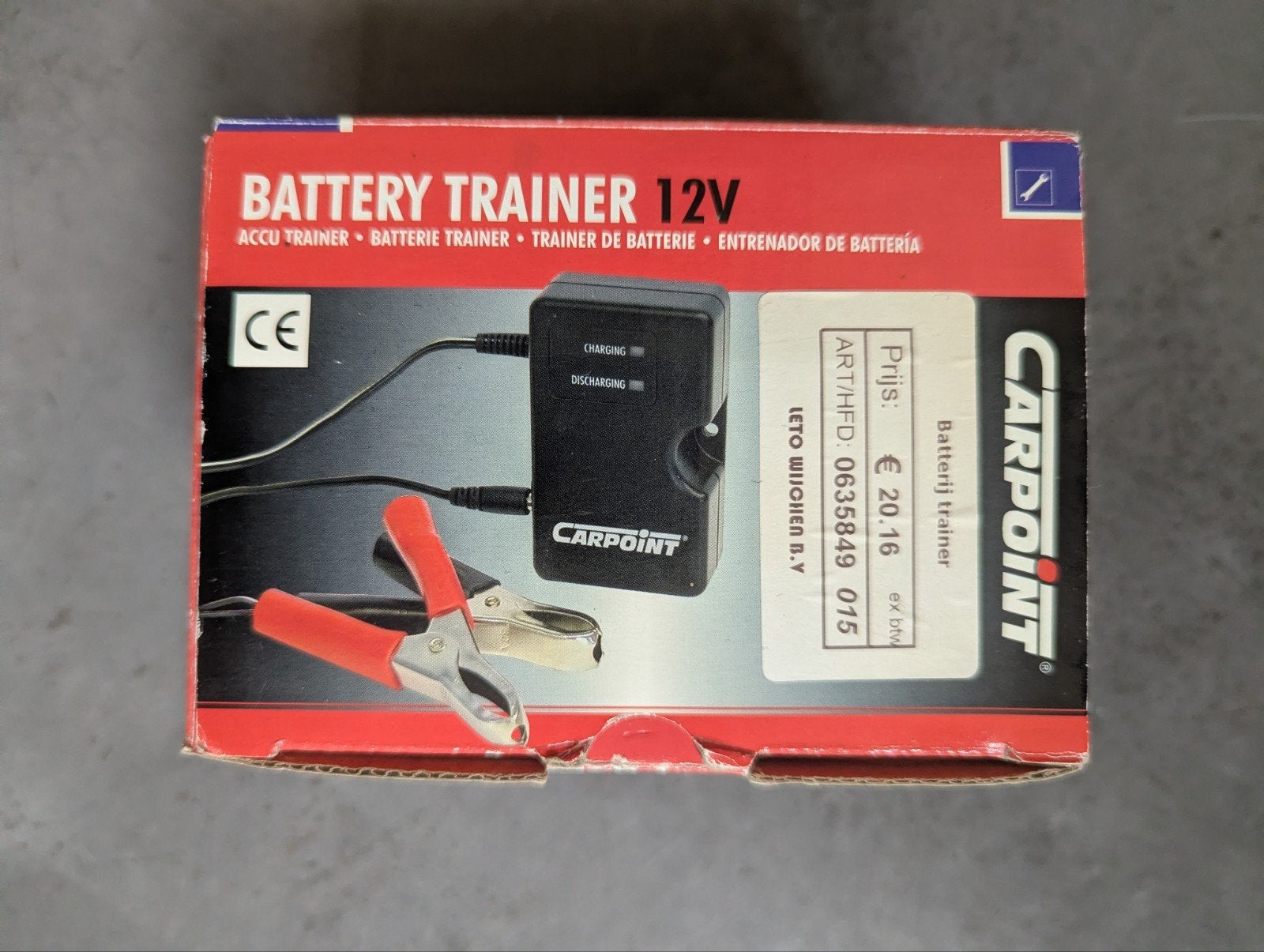 Carpoint Battery Trainer 12V Acculader Nieuw in Doos, Ophalen of Verzenden, Nieuw