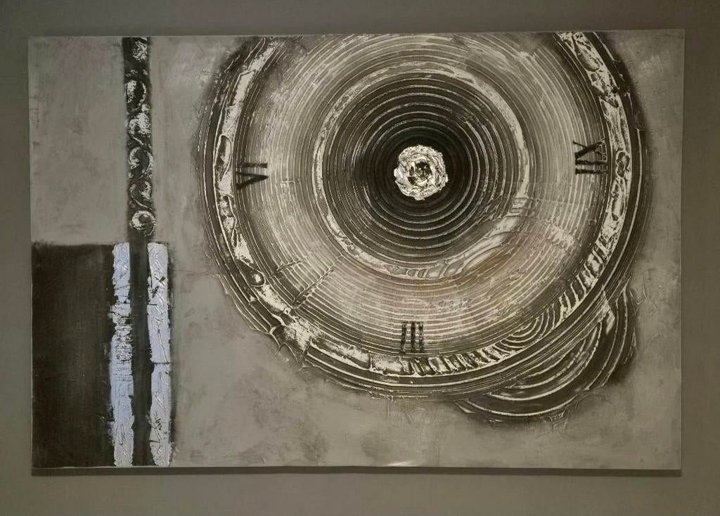 Handgeschilderd canvas schilderij, 100x50.50 cm, Verzenden
