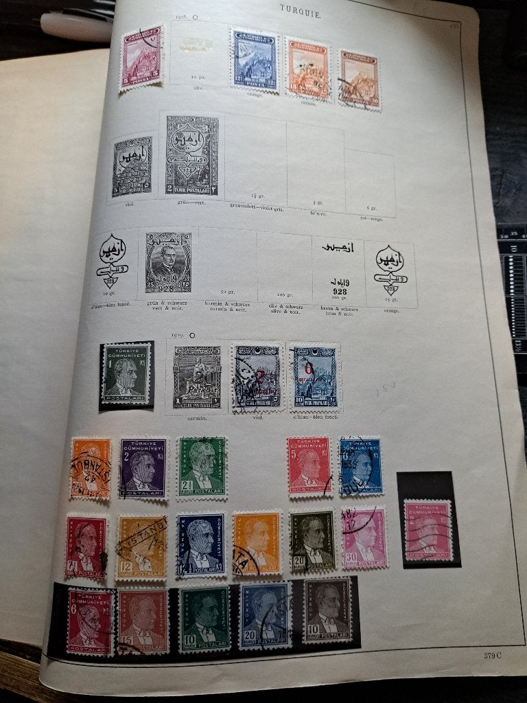 postzegels Turkije tussen 1928-1929 zie foto, Ophalen of Verzenden, Overige landen