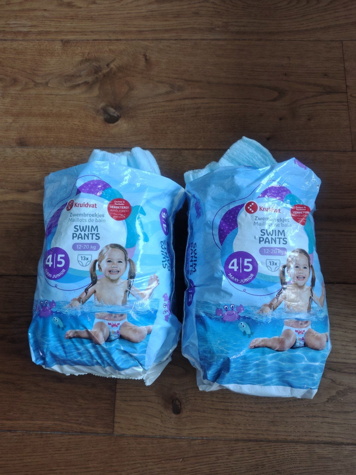 2x Kruidvat zwemluiers 4-5 maxi-junior, Ophalen, Nieuw