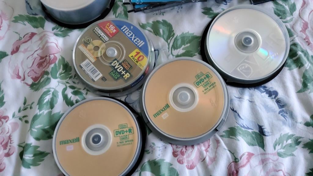 Nieuwe DVD's - Maxell en Philips DVD+R, Computers en Software, Beschrijfbare discs, Nieuw, Dvd, Op spindel, Ophalen