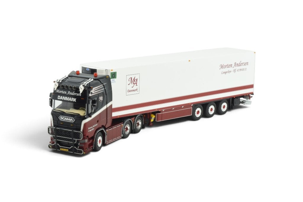 TEKNO SCANIA NEXT GEN KOELOPLEGGER MORTEN ANDERSEN, Hobby en Vrije tijd, Modelauto's | 1:50, Ophalen of Verzenden, Nieuw, Bus of Vrachtwagen