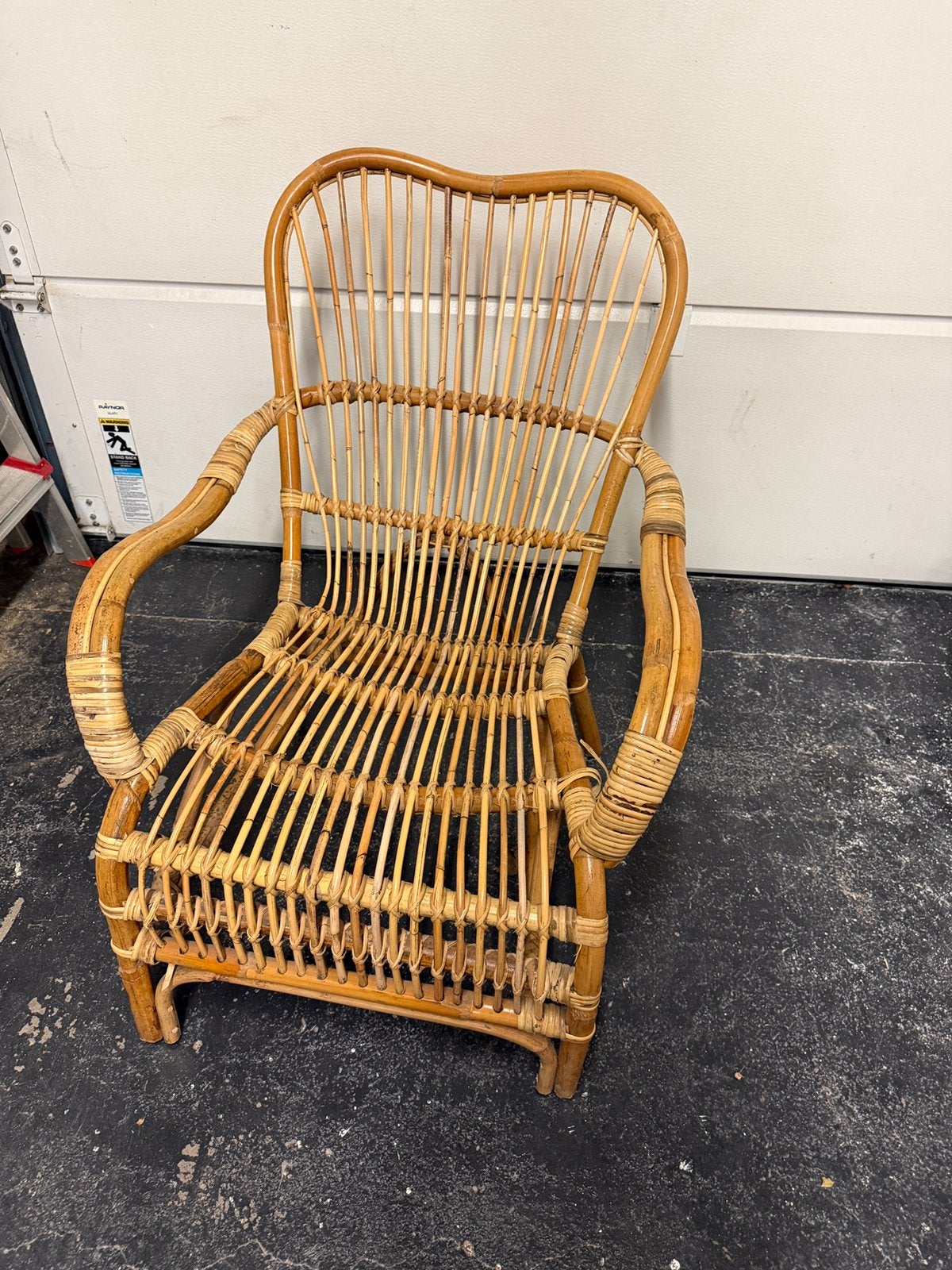 Rotan fauteuil Bandung - naturel - 83x69x84 cm, Ophalen of Verzenden, Zo goed als nieuw, Bruin, Eén