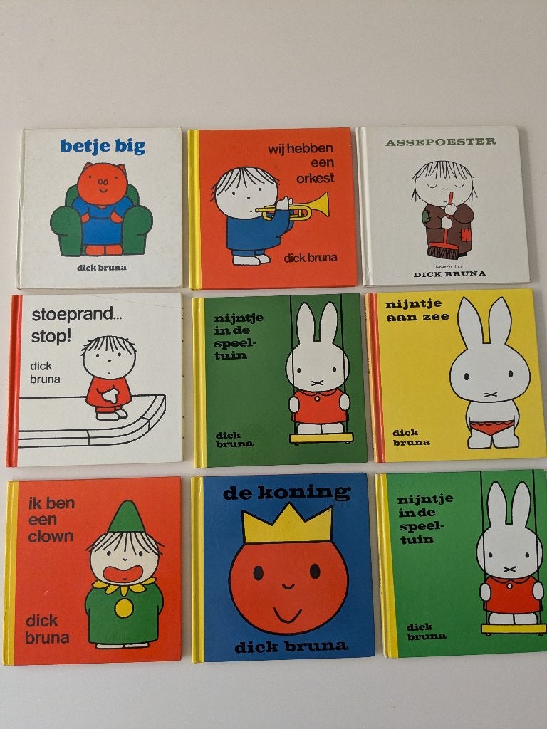 9 boekjes van Dick Bruna, Boeken, Ophalen of Verzenden, Zo goed als nieuw, Dick Bruna, Fictie algemeen