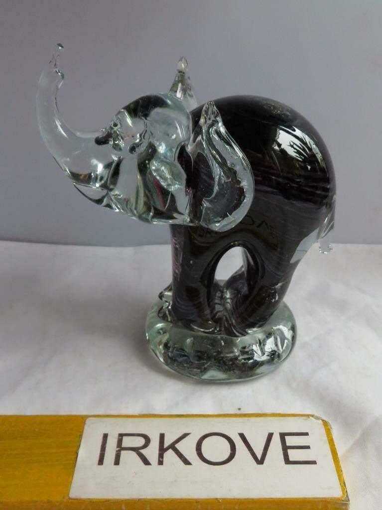 MURANO * OLIFANT EN EEKHOORN *Kristal *, Verzenden, Zo goed als nieuw, Kristal, Beeldje(s)