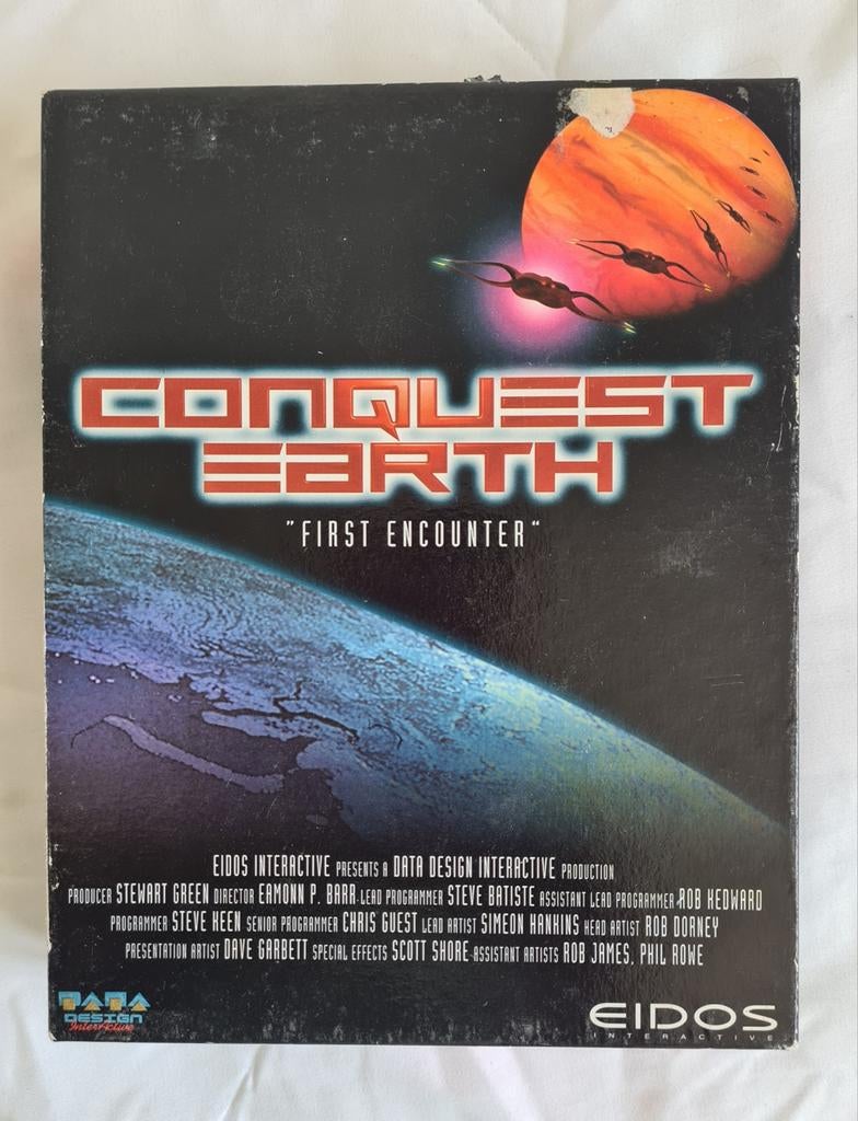 CONQUEST EARTH 1997 compleet in doos EIDOS game CDROM, Ophalen of Verzenden, Gebruikt