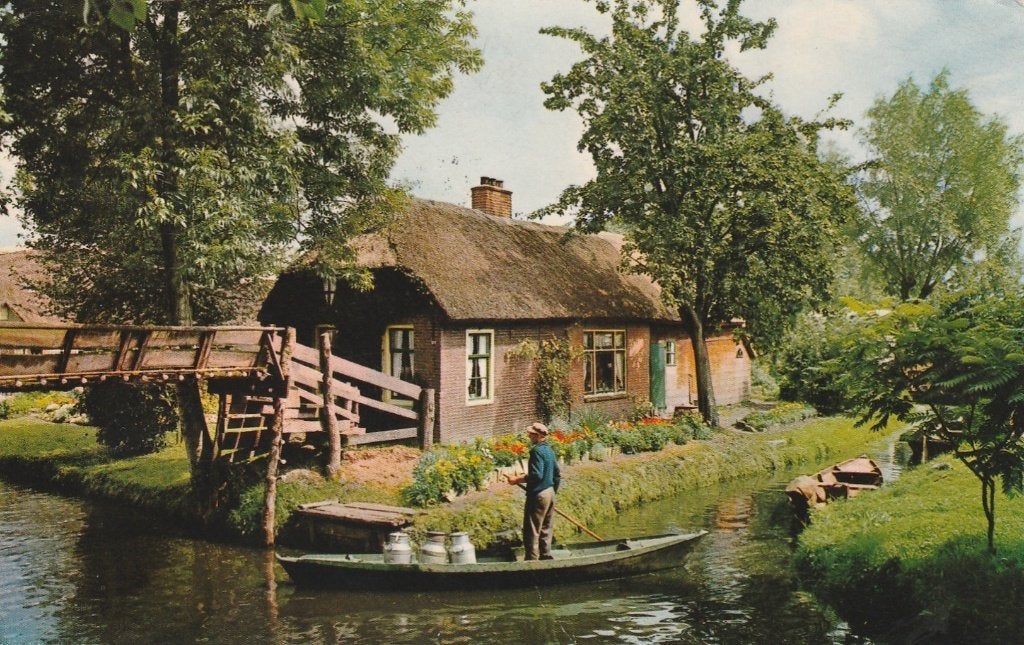 GIETHOORN Melkvervoer (Klein Formaat), Verzenden, 1960 tot 1980, Gelopen, Overijssel
