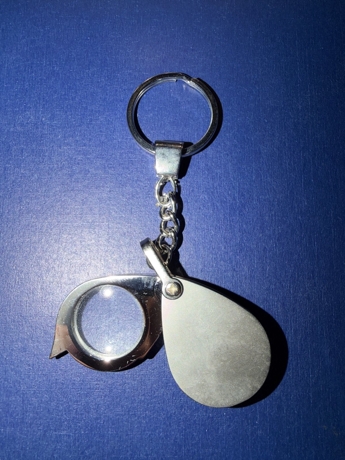 RVS Loep Sleutelhanger - Compacte Vergrootglas, Ophalen, Nieuw, Overige typen