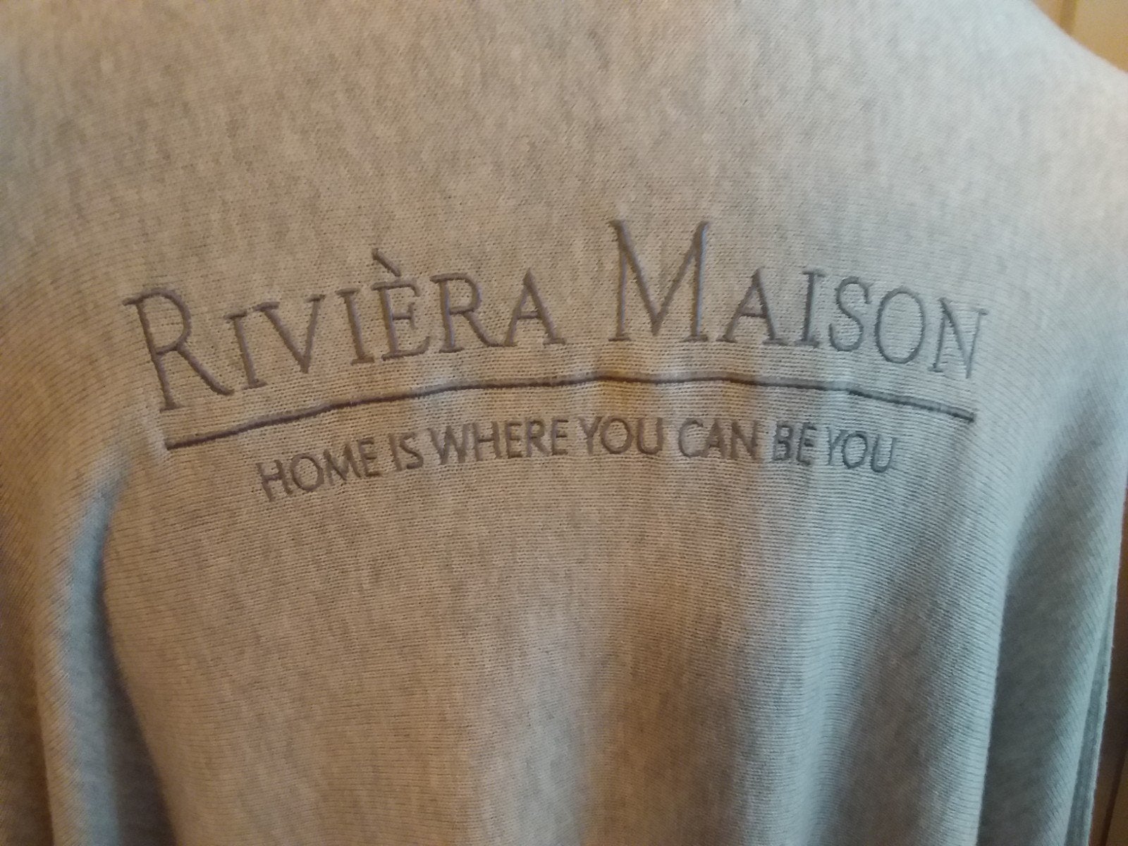 Riviera maison trui/poncho. Maat S/M, Ophalen of Verzenden, Zo goed als nieuw, Beige