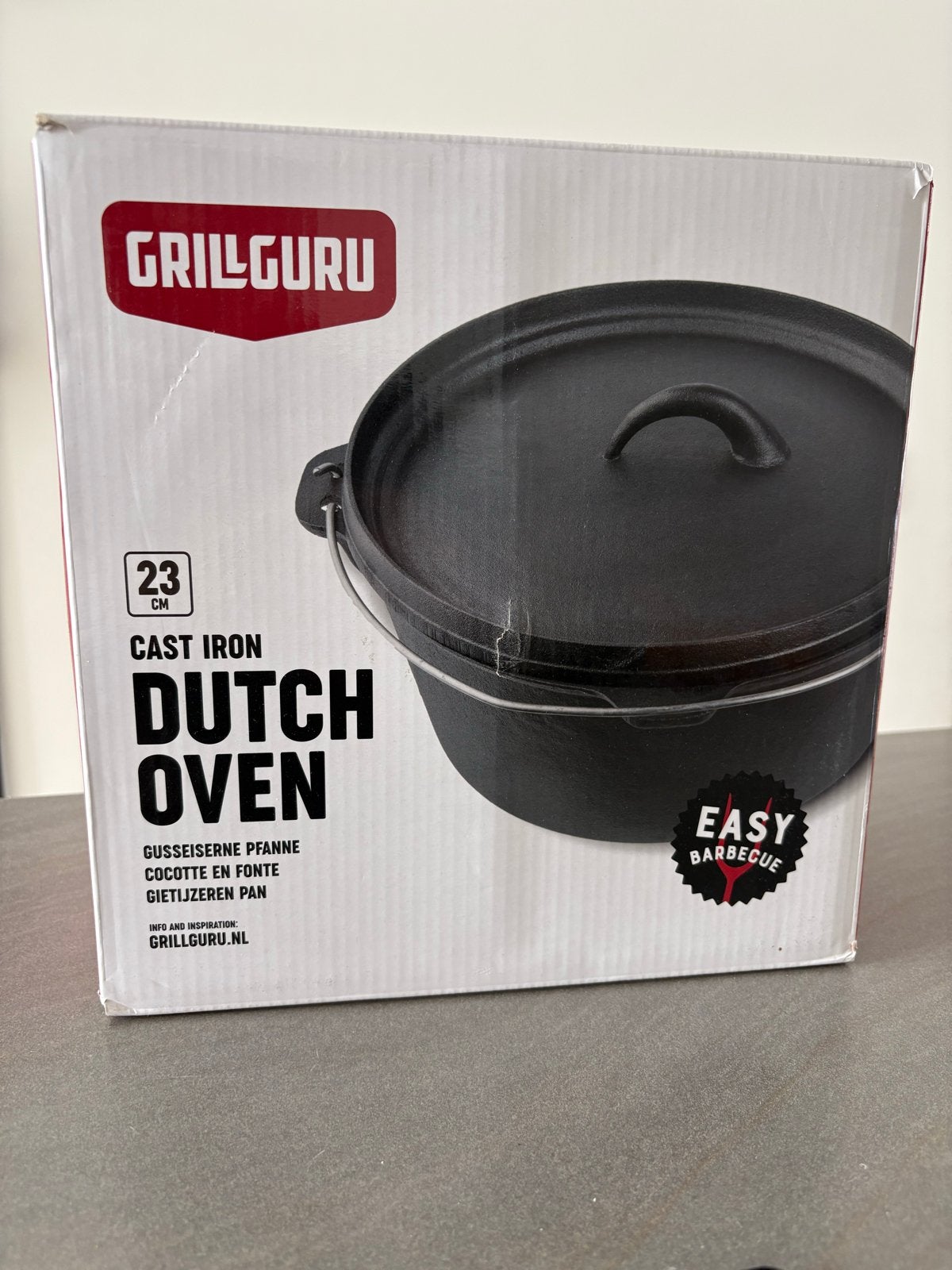 Grill Guru Gietijzeren Dutch Oven 23 cm - Nieuw, Ophalen of Verzenden, Nieuw