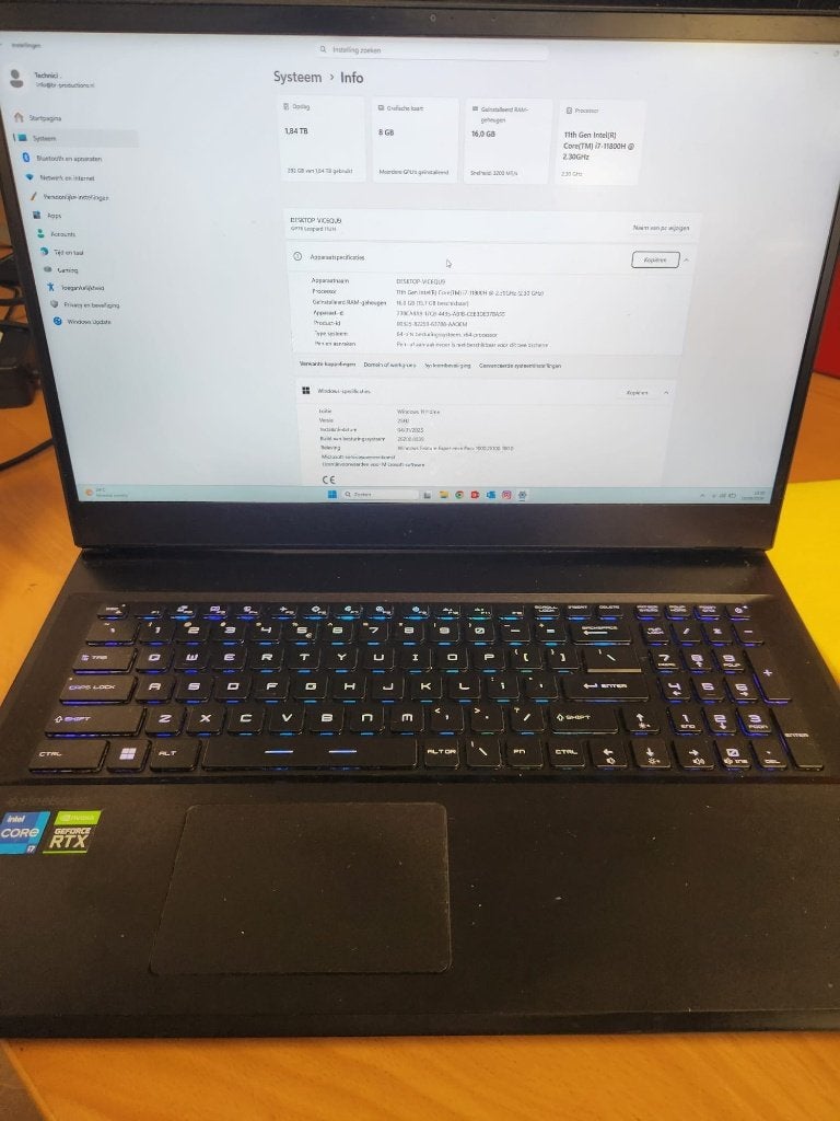 MSI Pulse GL66 11UCK 11th Generation Intelcorei7-11800H, Computers en Software, Windows Laptops, 2 tot 3 Ghz, MSI, Intel® Core™ i7 