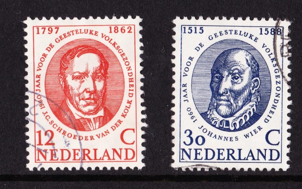 Nederland NVPH 743-744 gestempeld 2, Postzegels en Munten, Postzegels | Nederland, Verzenden, Na 1940, Gestempeld