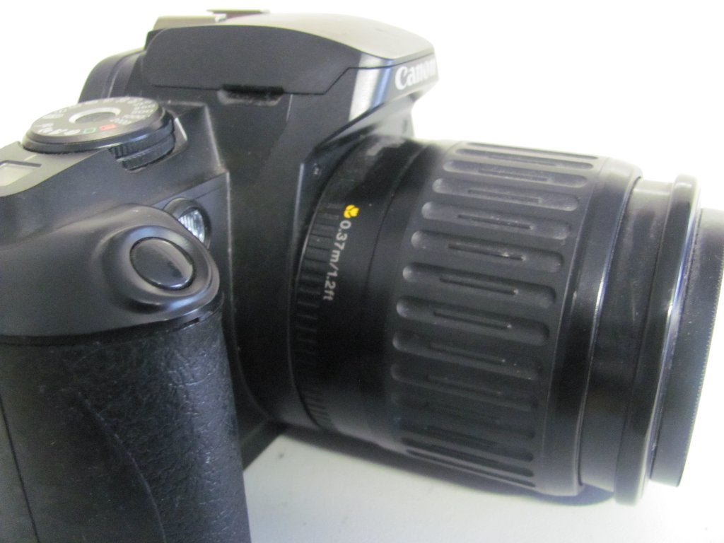 Canon spiegelreflexcamera EOS 5000 met 35-80mm zoom lens, Audio, Tv en Foto, Fotocamera's Analoog, Ophalen of Verzenden, Zo goed als nieuw