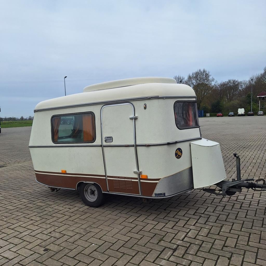 Eriba Puck, Luifel met zijwanden, Oldtimer, Lichtgewicht, Caravans en Kamperen, Caravans, Bedrijf, Treinzit, Tot 500 kg, Luifel