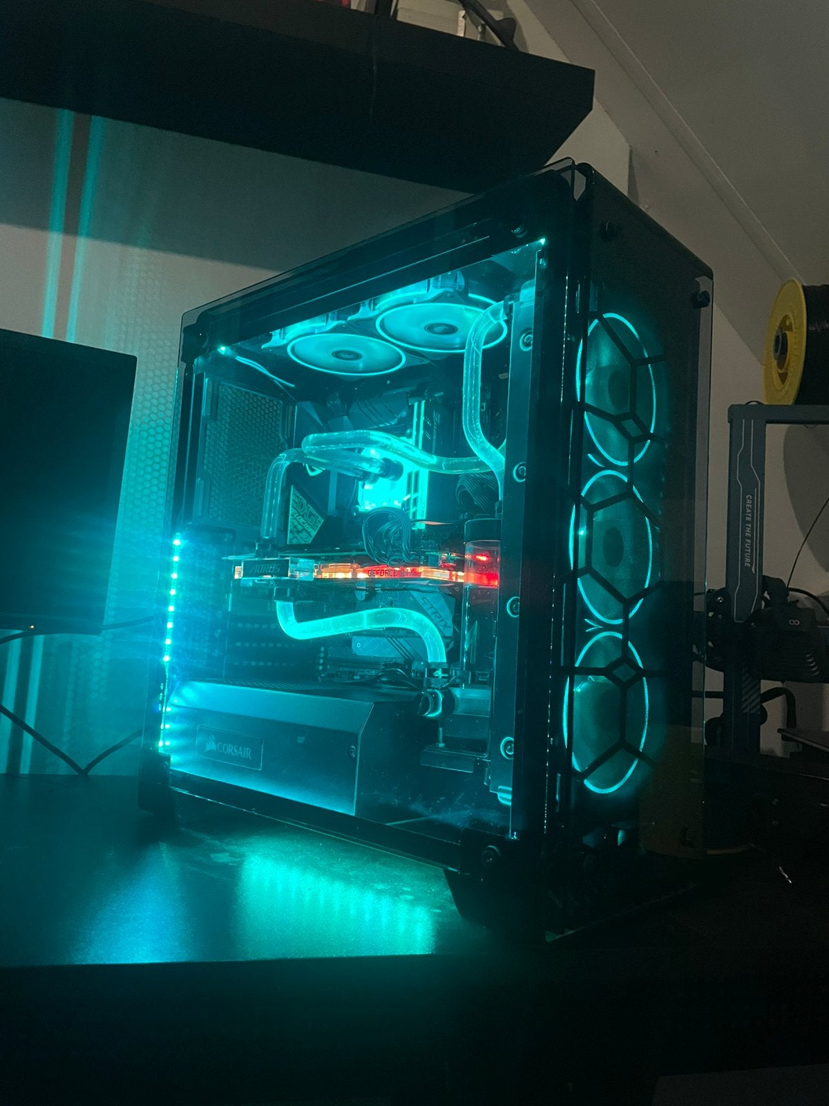 High end gaming PC custom waterkoeling, Computers en Software, Desktop Pc's, Ophalen, Zo goed als nieuw, Gaming, SSD