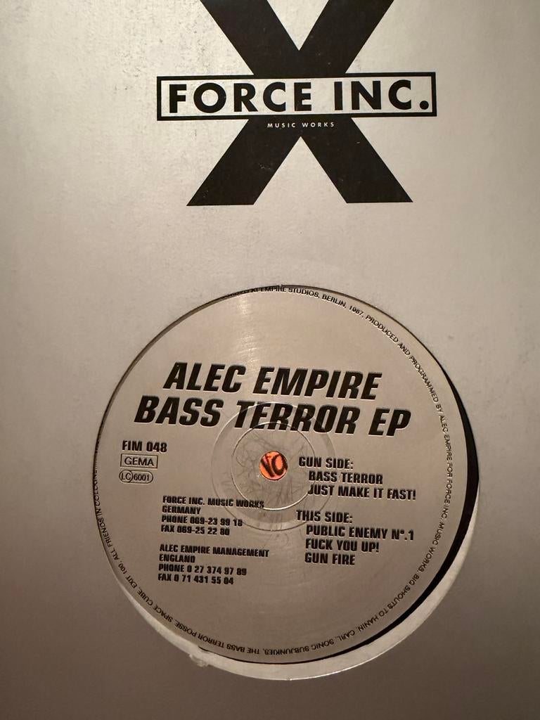 Jungle Vinyl Breakcore Hardcore Bass Terror Alec Empire, Ophalen of Verzenden, Zo goed als nieuw, 12 inch