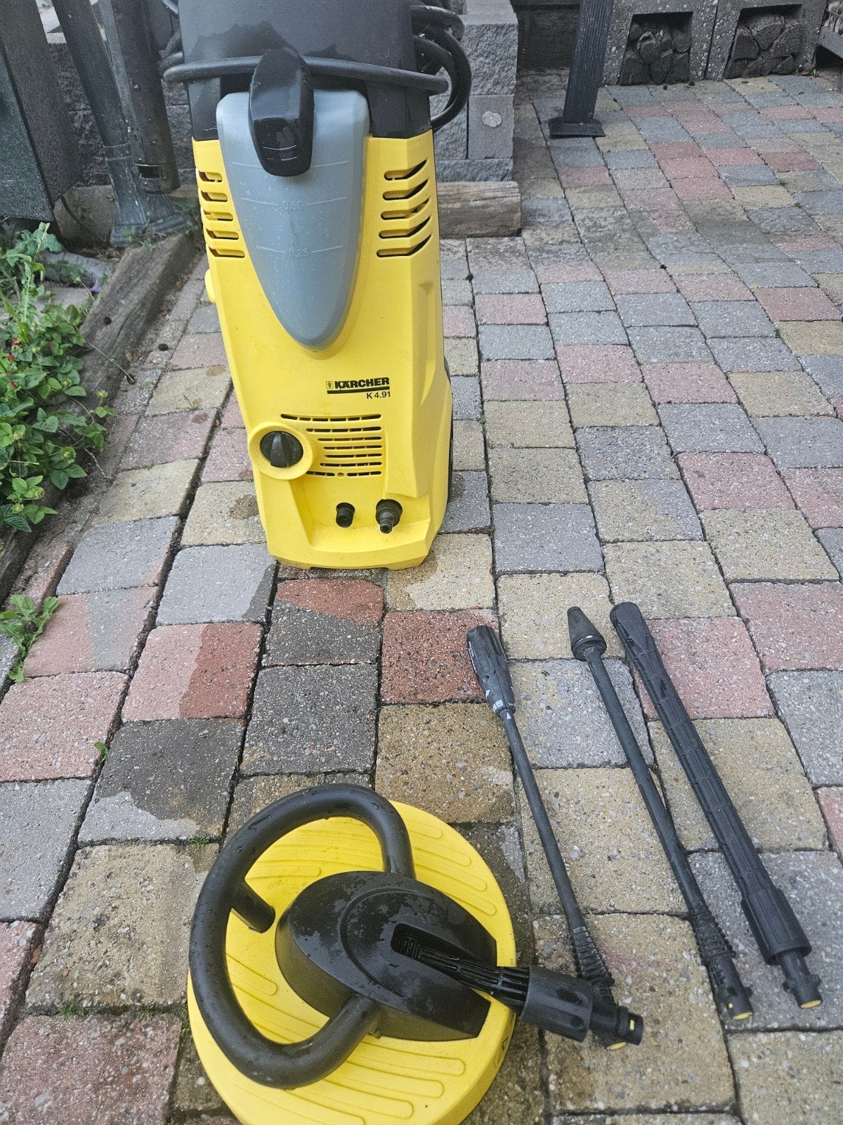 Kärcher K4.91 Hogedrukreiniger met Terrasreiniger, Ophalen, Gebruikt, Elektrisch, Kärcher