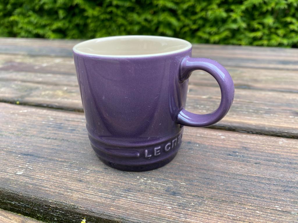 Creuset mokje 100 ml, Huis en Inrichting, Keuken | Servies, Ophalen of Verzenden, Zo goed als nieuw, Overige stijlen, Kop(pen) en/of Schotel(s)