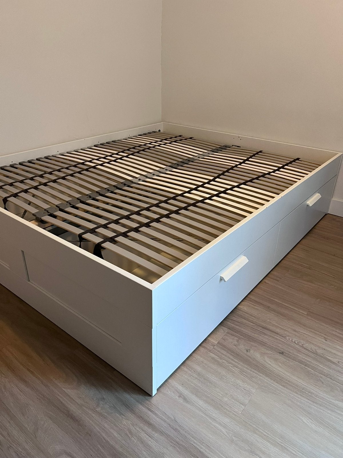 IKEA Brimnes bed, Huis en Inrichting, Ophalen, Eenpersoons, Wit, Zo goed als nieuw