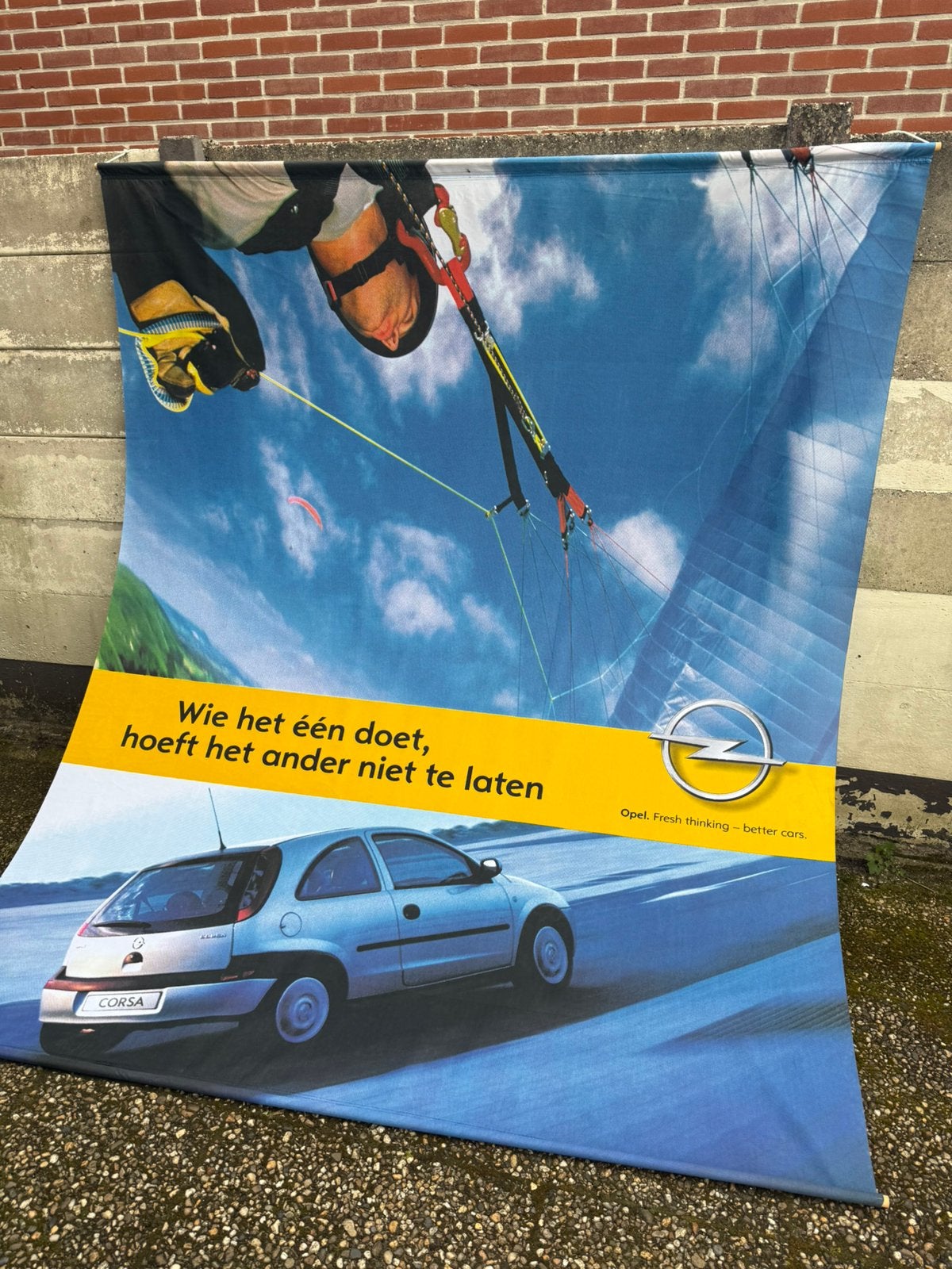 Reclamedoek - Opel Corsa B, Ophalen, Zo goed als nieuw, Auto's