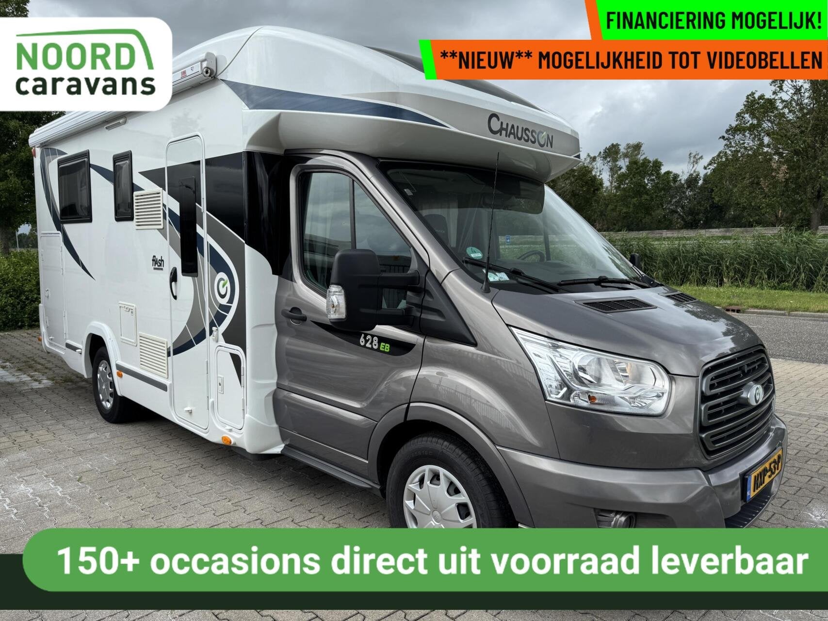 Chausson 628 EB FLASH LIMITED ED,QUEENSBED,HEFBED,22292 KM!, Airconditioning, Elektrische ramen, Rondzit, Airbags