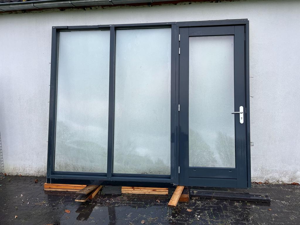 Hardhout kozijn, Doe-het-zelf en Verbouw, Kozijnen en Schuifpuien, Ophalen, Deurkozijn, 225 cm of meer, Zo goed als nieuw