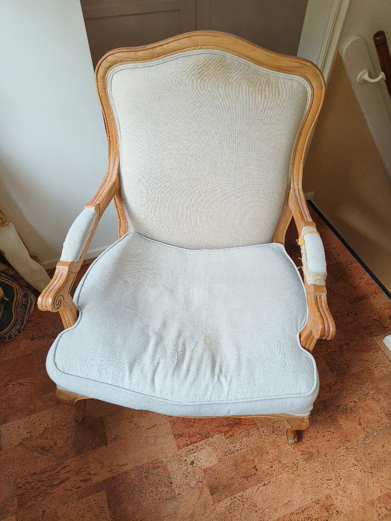 Landelijke / barokke fauteuil, Huis en Inrichting, Fauteuils, Ophalen, Gebruikt, Minder dan 75 cm, Landelijk