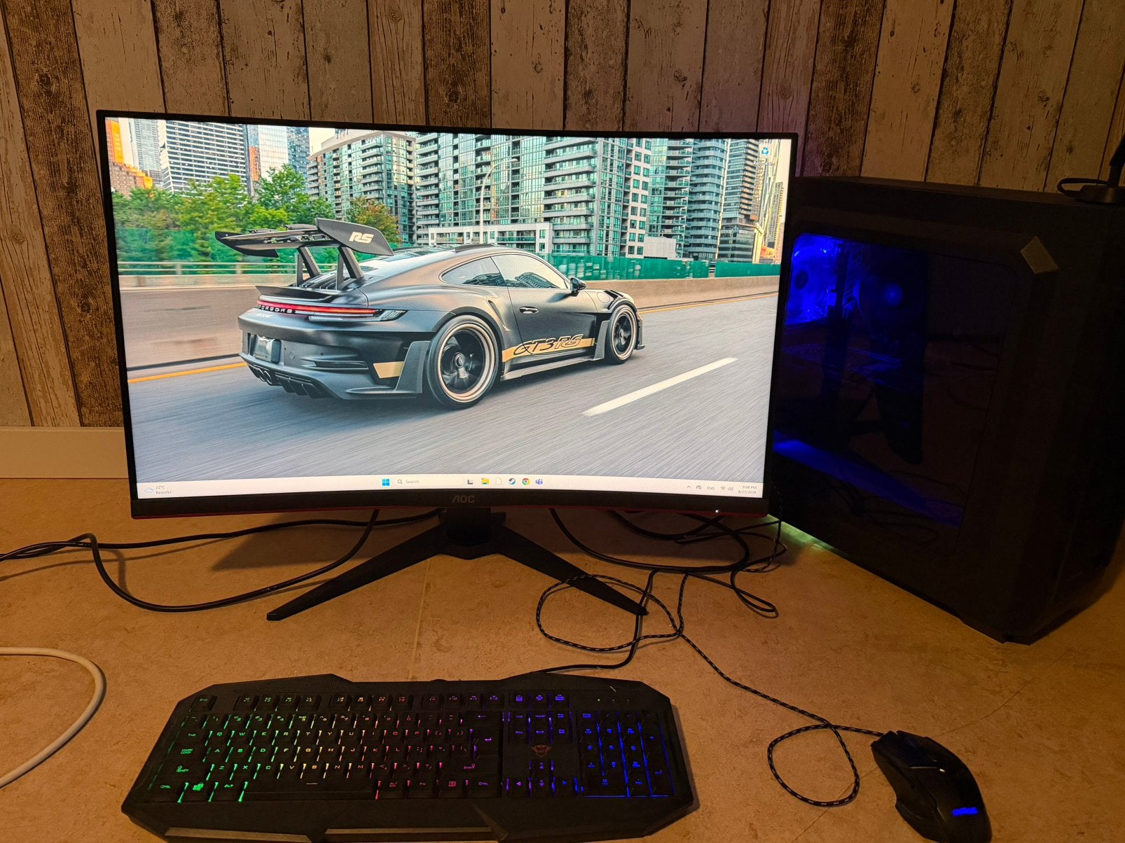 Goede goedkope Gaming PC, Ophalen, 32 GB, Met monitor, Zo goed als nieuw