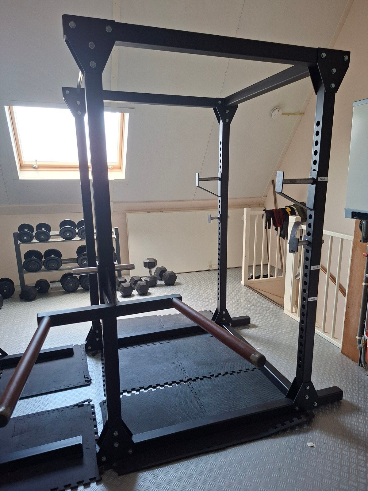 Fitnessrek / squatrek / squatrack / fitness rek rack sport, Ophalen, Metaal, Krachtstation