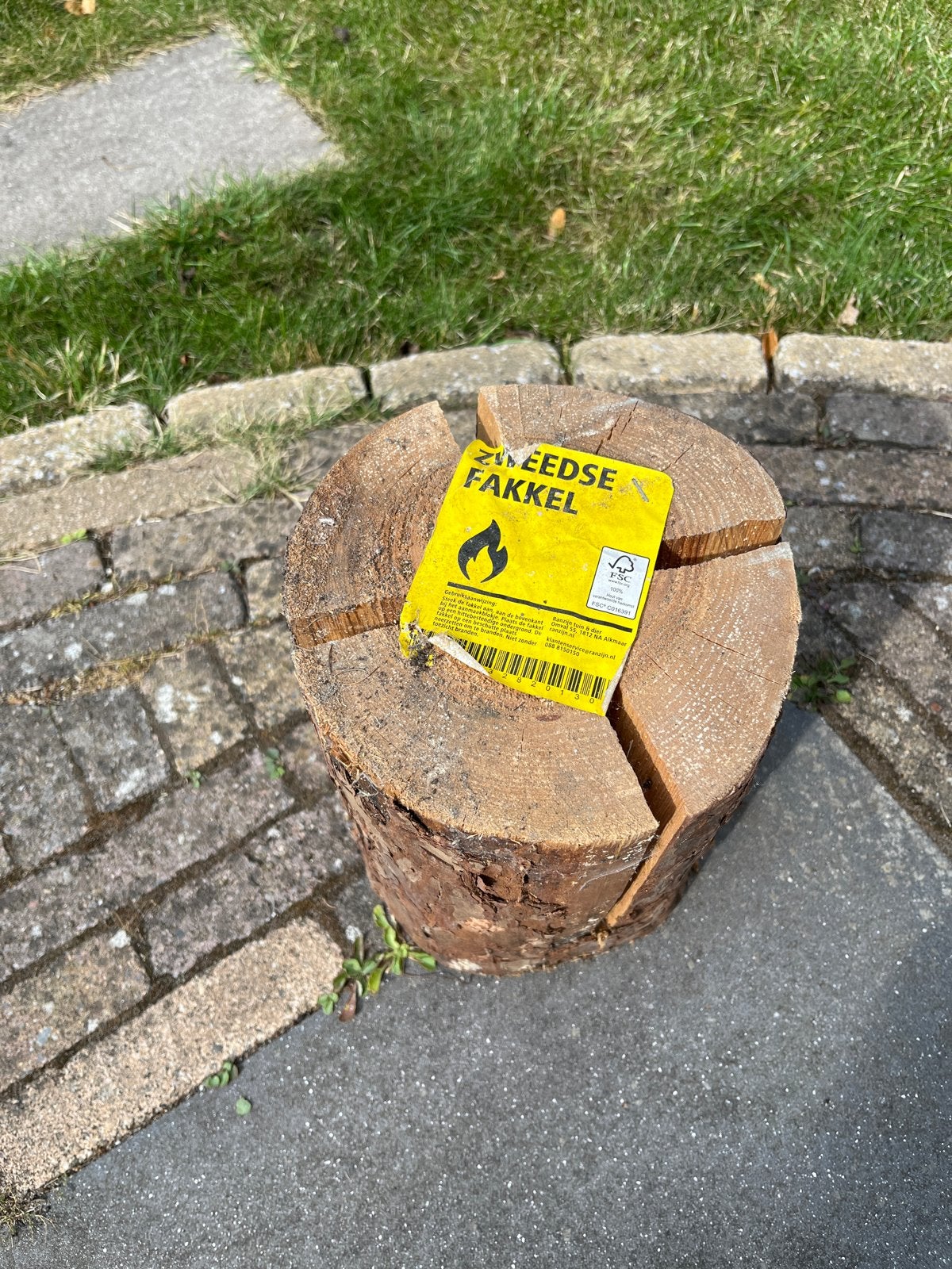 Zweedse fakkel, Tuin en Terras, Minder dan 3 m³, Ophalen, Overige houtsoorten, Stammen