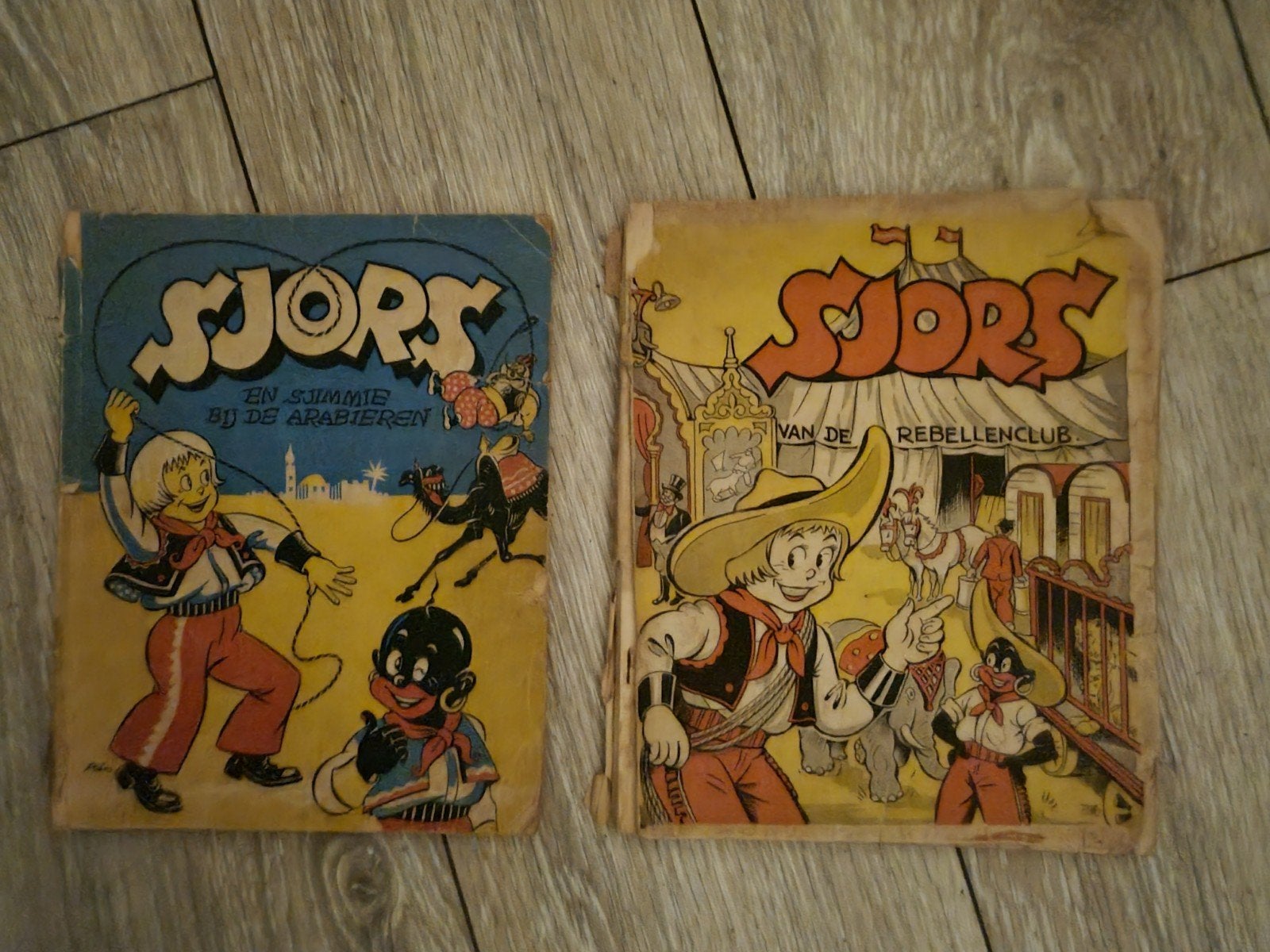 Sjors en Sjimmie bij Arabieren  in circus, Boeken, Meerdere stripboeken, Ophalen of Verzenden, Gelezen, Frans Piët