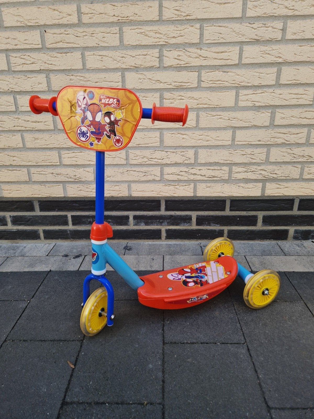 Spiderman step voor kinderen, Fietsen en Brommers, Ophalen, Gebruikt, Gewone step, Spiderman