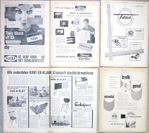 27 vintage advertenties reclames klussen 57-70 huis klus DIY, Ophalen of Verzenden, Gebruikt, Overige typen