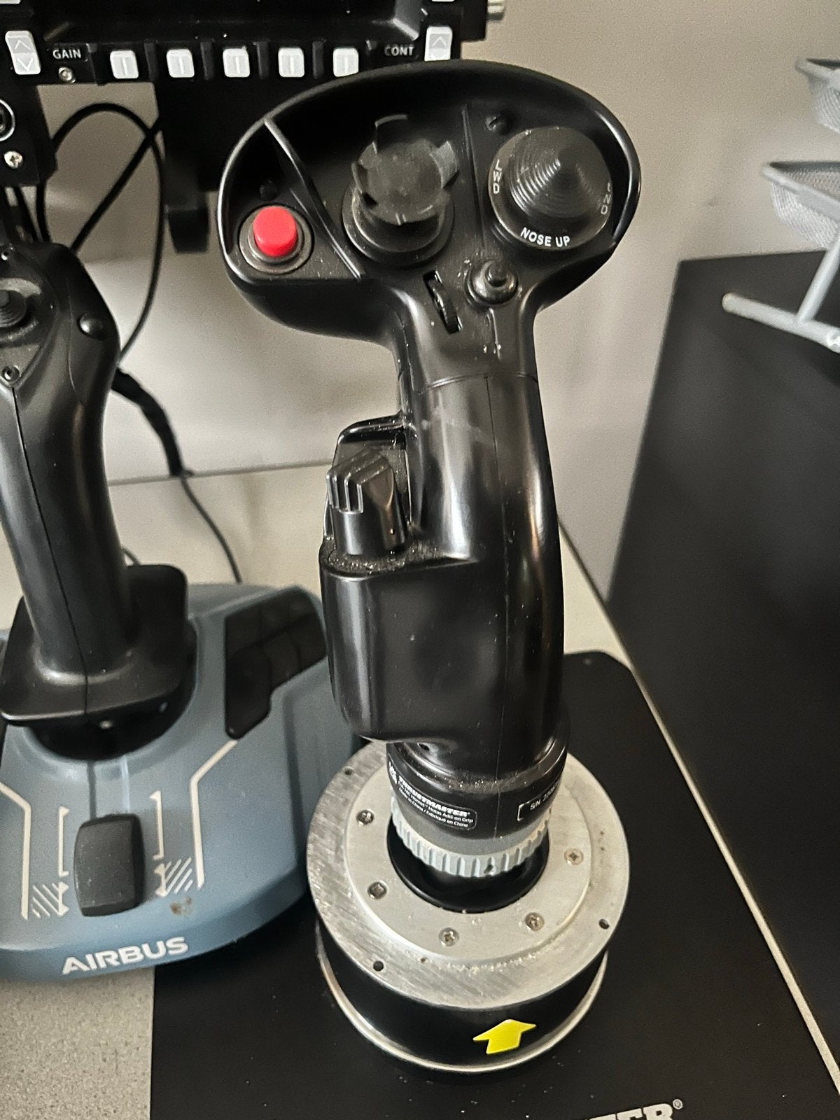 Thrustmaster HOTAS Warthog & Airbus TCA Quadrant Flight Sim, Ophalen, Gebruikt, Force feedback, Thrustmaster