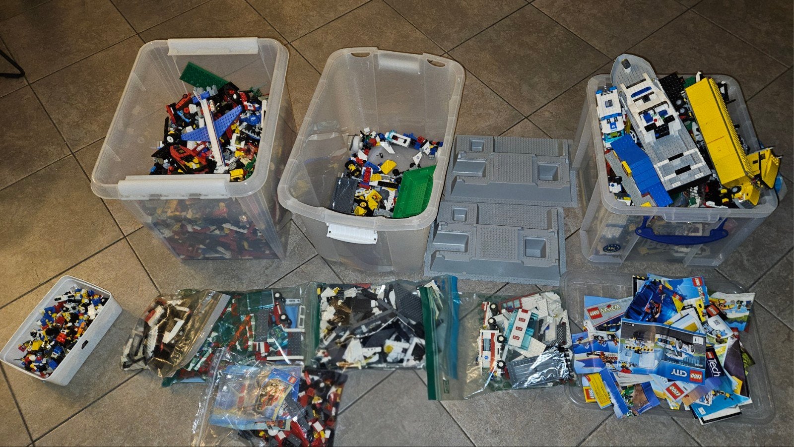 25.5kg partij lego, Ophalen