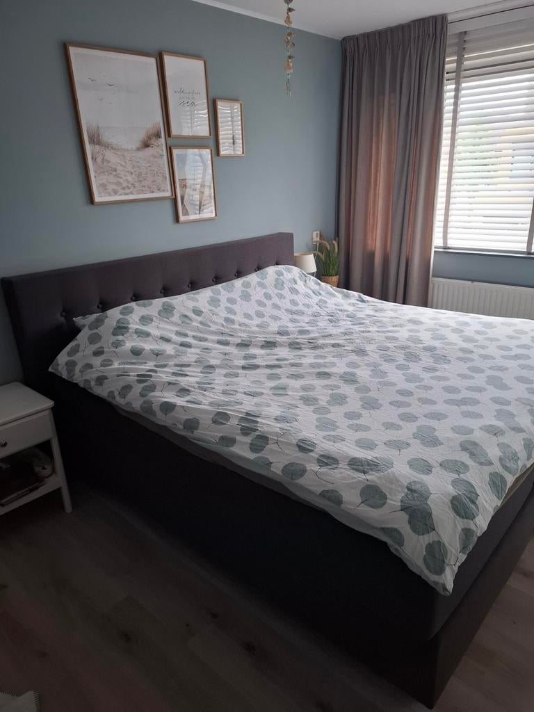 Swiss Sense Boxspring Antraciet 180x200, Ophalen, Tweepersoons, Zo goed als nieuw, 180 cm