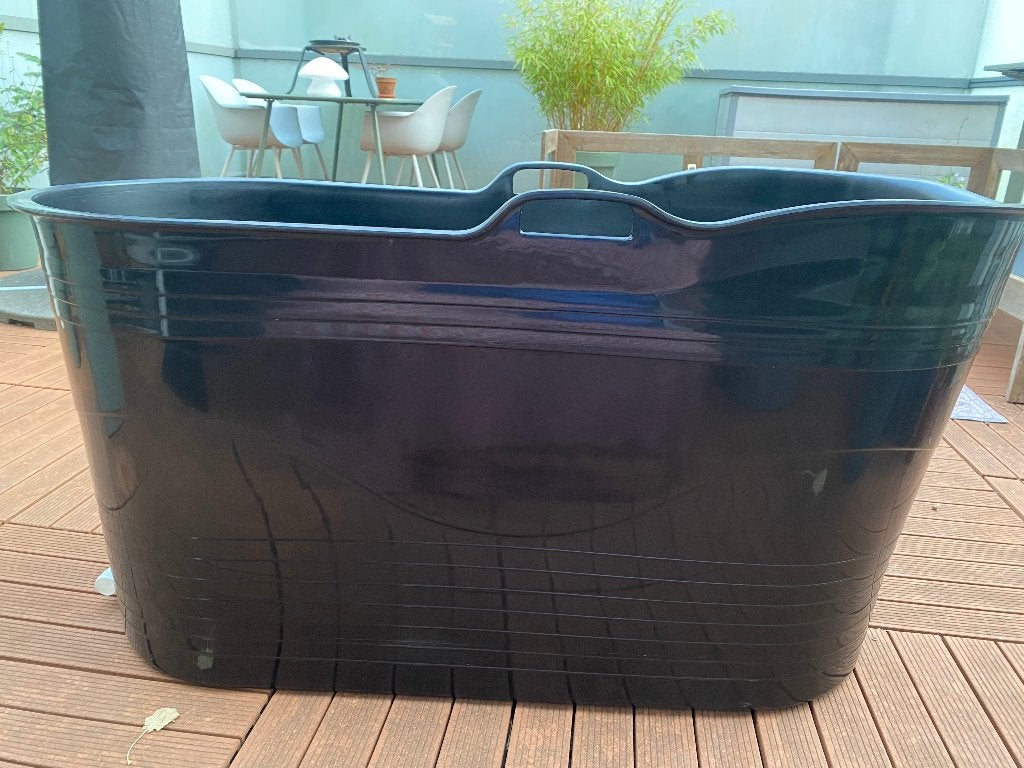 HelloBath Bath Bucket XL | Zitbad | zwart kunststof, Ophalen, Gebruikt, Bad