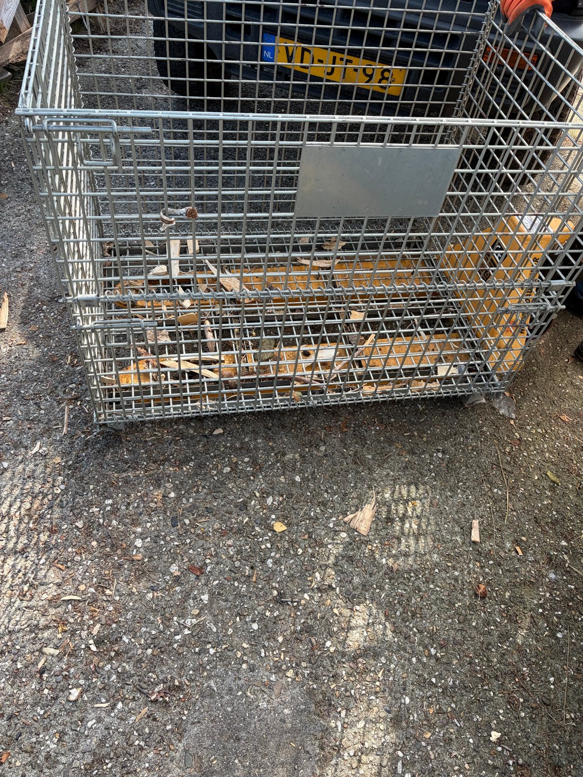 Grote metalen gaasbak voor opslag of transport, Gebruikt, 100 cm of meer, 60 cm of meer, Ophalen of Verzenden