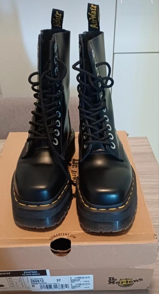 Zgan! Dr. Martens 1490 Quad Squared, Kleding | Dames, Schoenen, Ophalen, Zwart, Dr. Martens, Zo goed als nieuw