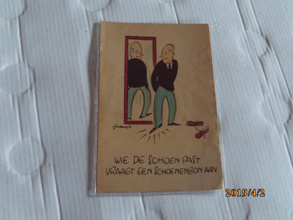 oude ansichtkaart humor - tek. piet gertenaar, Verzamelen, Ophalen of Verzenden, 1960 tot 1980, Ongelopen, Overige thema's