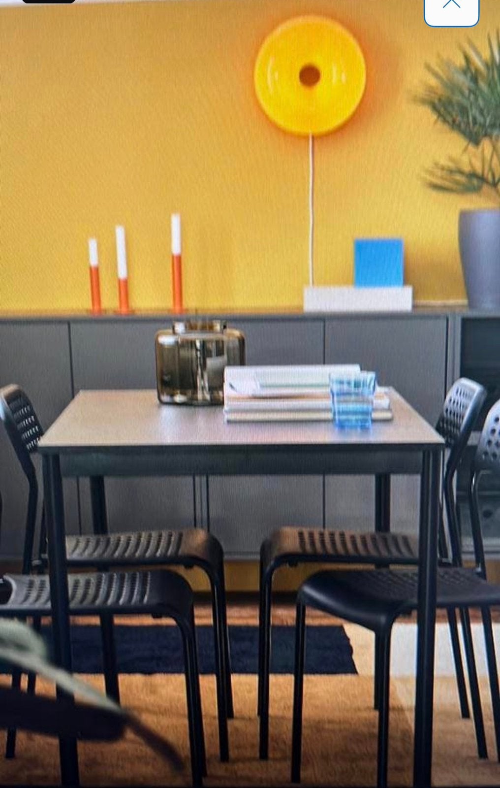 Ikea Rectangular Table, Huis en Inrichting, Tafels | Statafels, Ophalen, Zo goed als nieuw