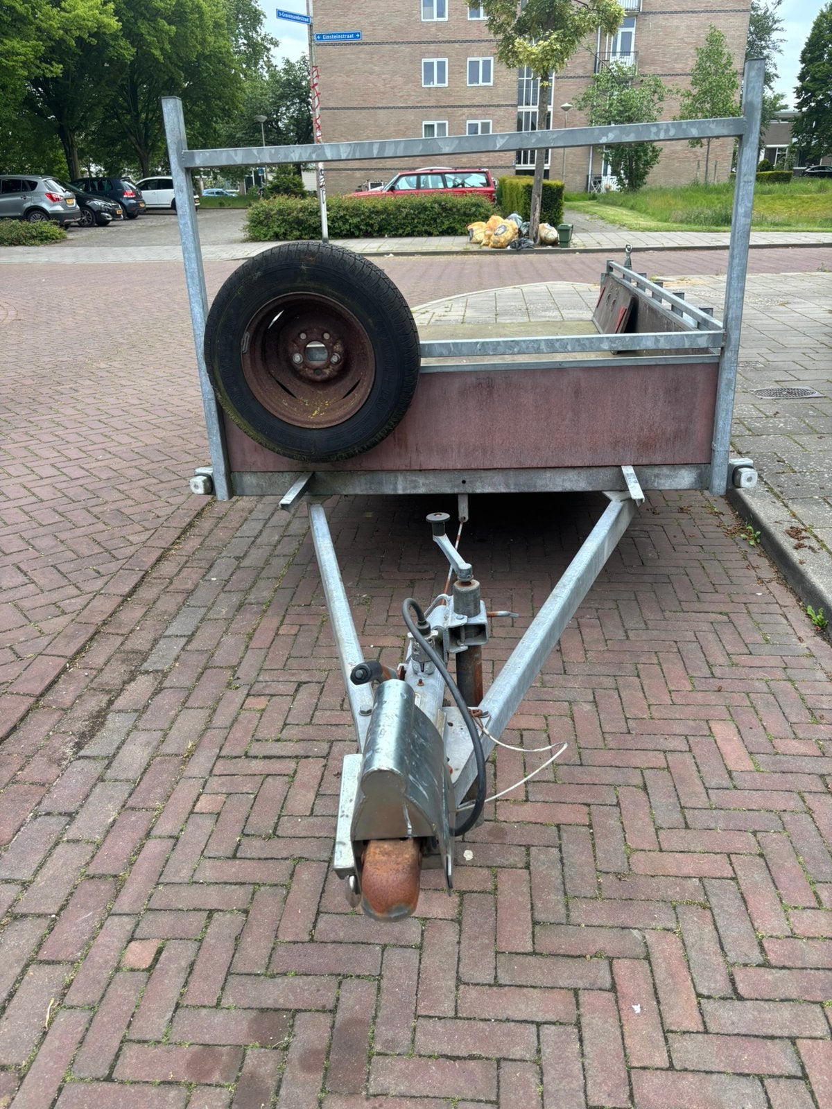 Lange aanhanger 150x330cm, Auto diversen, Aanhangers en Bagagewagens, Ophalen, Gebruikt