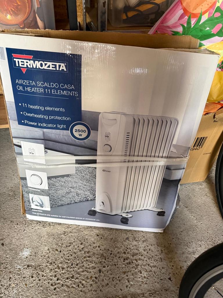 Termozeta Airzeta Scaldo Casa oliekachel 2500W, Huis en Inrichting, Kachels, Oliekachel, Elektrisch, Ophalen of Verzenden, Zo goed als nieuw