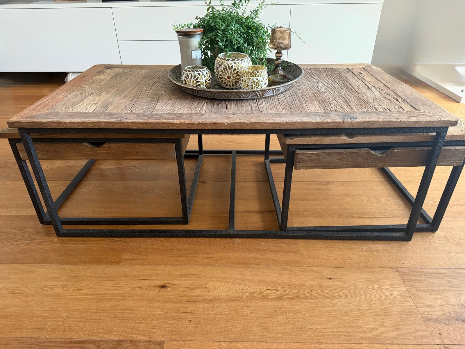 Rivièra Maison Shelter Island Salontafel Set, Ophalen, Gebruikt, 100 tot 150 cm, Teakhout