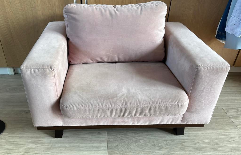 Roze kinderfauteuil Torino, Ophalen, Gebruikt, Eenpersoons, Minder dan 75 cm