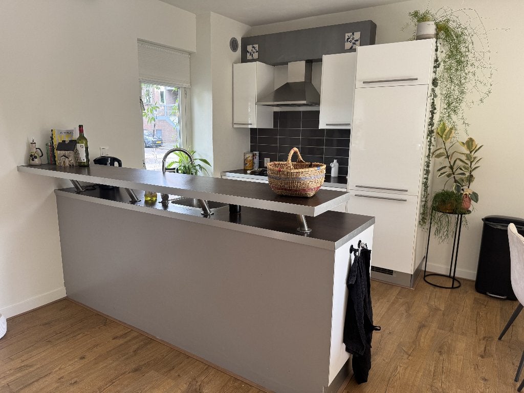 Keuken wit hoogglans IKEA, Ophalen, Gebruikt, Wit, Met kookeiland