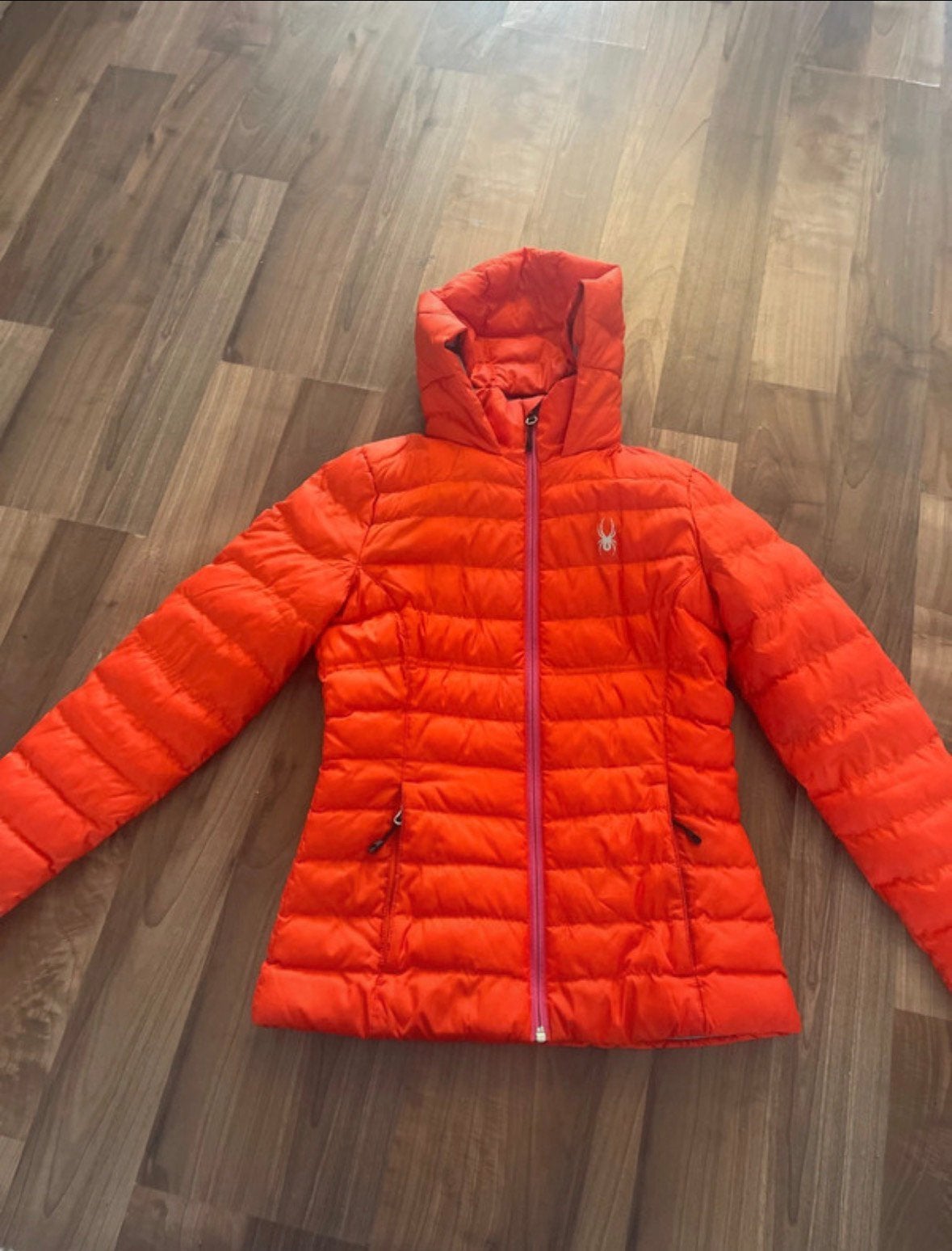 Orange ski-jacket Spyder, Kleding | Dames, Verzenden, Zo goed als nieuw, Maat 34 (XS) of kleiner, Jack