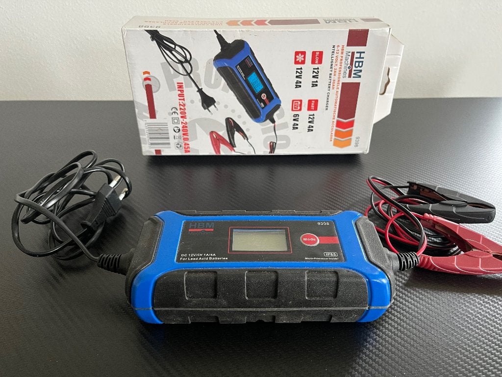 HBM Professionele automatische acculader 6-12 V, 2-80AH, Ophalen of Verzenden, Zo goed als nieuw